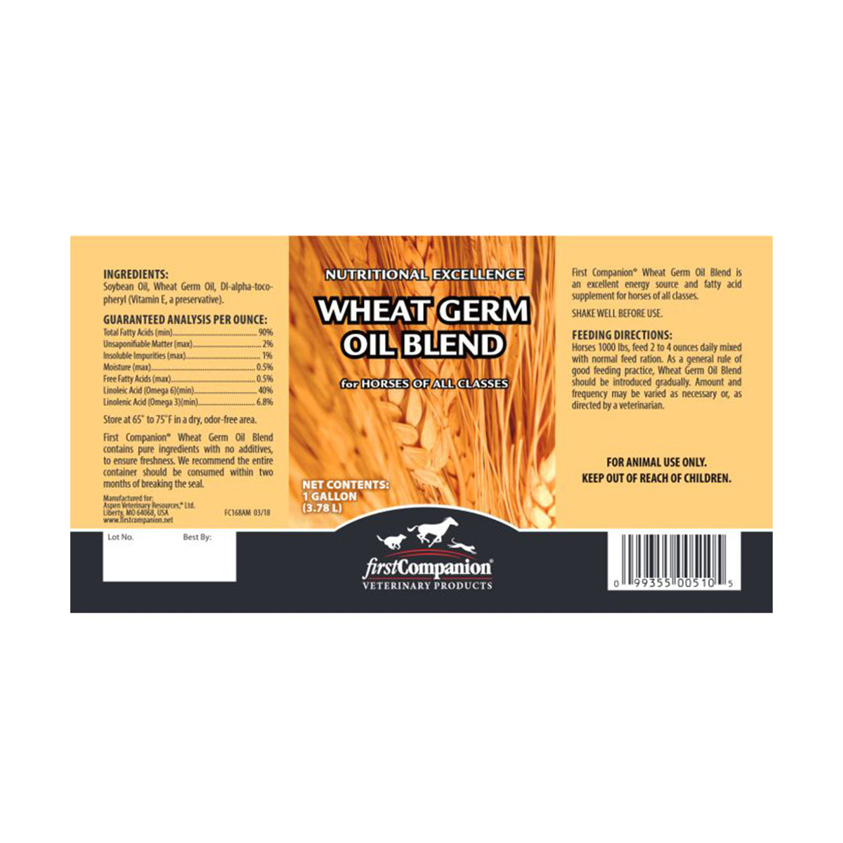 First Companion Wheat Germ Oil