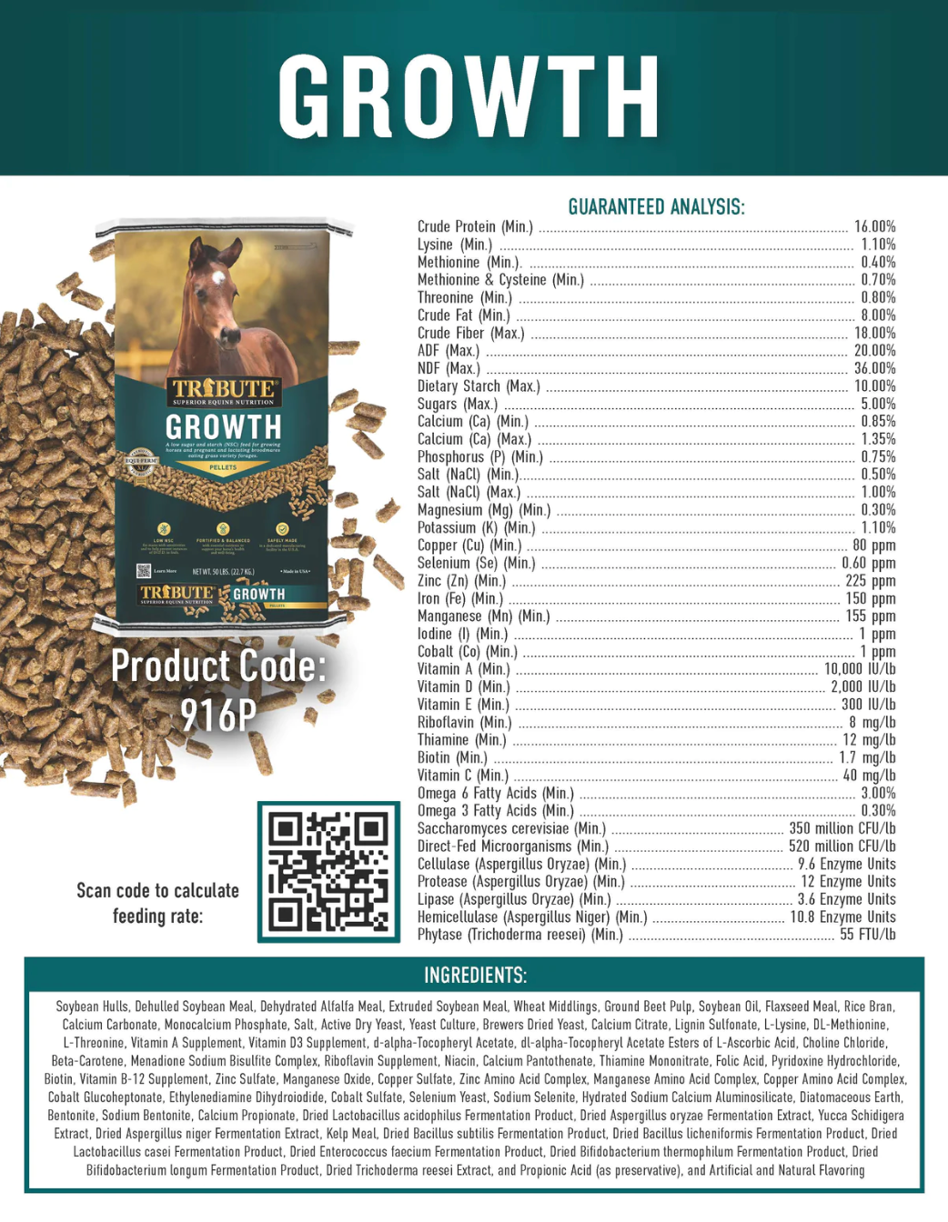 Tribute Growth Pellets