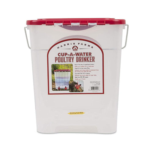 Cup-A-Water Poultry Drinker, 4 Gallon