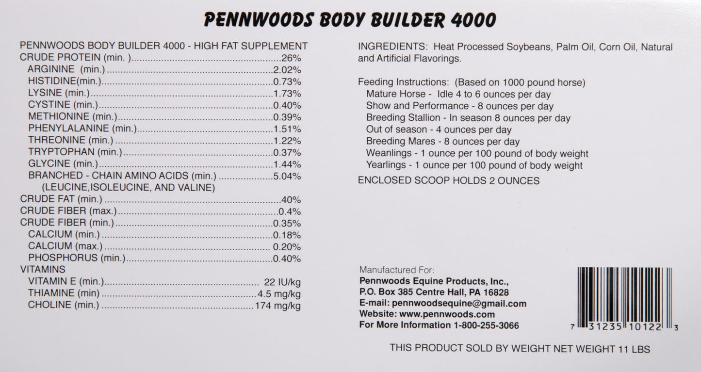 Body Builder 4000 (SUPLEMENTO PARA ENGORDAR Y CREAR MASA MUSCULAR)
