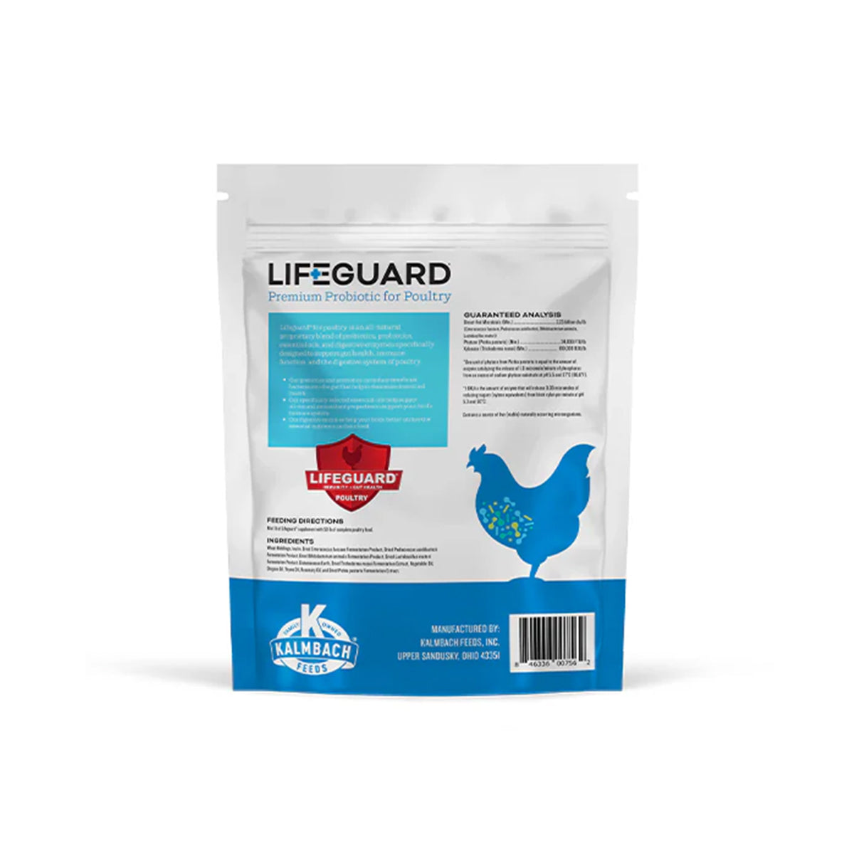 Lifeguard es un suplemento alimenticio para todas las edades y etapas de producción que ayuda a fortalecer la salud intestinal, la función inmune y la digestión.